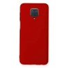 Xiaomi Redmi Note 9 Pro Kılıf Nano içi Kadife Silikon - Kırmızı