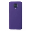 Xiaomi Redmi Note 9 Pro Kılıf Nano içi Kadife Silikon - Mor