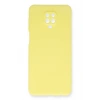 Xiaomi Redmi Note 9 Pro Kılıf Nano içi Kadife Silikon - Sarı