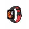 Xiaomi Redmi Watch 2 Spor Delikli Kordon - Siyah-Kırmızı