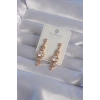XUPİNG Rose Renk Zirkon Taşlı Geometrik Sallantılı Küpe - TJ-BKP9355