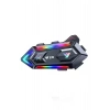 Y20 Motor Kurye Kask Kulaklık Rgb Modlu Bluetooth Motosiklet Kulaklık 5.3 Bluetooth Interkom