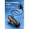 Yaka Klipsli Makaralı Bluetooth Tek Kulaklık