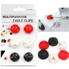 Yapışkanlı Kablo Sabitleyici Düzenleyici 6lı Paket (2 Beyaz-2 Kırmızı-2 Siyah)