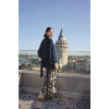 Yaprak Desenli Ve Dantelli 3lü Pijama Takımı