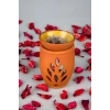 Yaşam Çiçeği El Yapımı Çömlek Buhurdanlık Tütsülük