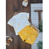 Yazlık Pamuklu Kısa Kollu Kiz 2li Takım