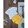 Yazlık Pamuklu Kısa Kollu Kiz 2li Takım