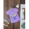 Yazlık Pamuklu Kısa Kollu Kız Çocuk Tişört