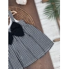 Yazlık Pamuklu Pötikareli Kız Çocuk Tekli Elbise