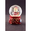 Yeni Yıl Hediye Torbalı Noel Baba Temalı Mini Boy Kar Küresi 6,5 cm
