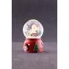 Yeni Yıl Noel Baba Temalı Mini Boy Işıklı Kar Küresi 6,5 cm A
