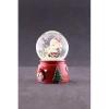 Yeni Yıl Noel Baba Temalı Mini Boy Işıklı Kar Küresi 6,5 cm A