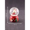 Yeni Yıl Noel Baba Temalı Mini Boy Işıklı Kar Küresi 6,5 cm A