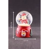 Yeni Yıl Noel Baba Temalı Mini Boy Işıklı Kar Küresi 6,5 cm A
