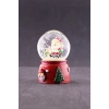 Yeni Yıl Noel Baba Temalı Mini Boy Işıklı Kar Küresi 6,5 cm A