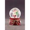 Yeni Yıl Noel Baba ve Çam Ağacı Temalı Mini Boy Kar Küresi 6,5 cm