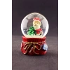 Yeni Yıl Noel Baba ve Çam Ağacı Temalı Mini Boy Kar Küresi 6,5 cm