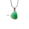 Yeşim Taşı Doğal Taşı Zincirli El Yapımı Kolye Uç: 2 cm Zincir: 20 cm Kutulu