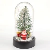 Yılbaşı  Noel Baba ve Çam Ağacı Led Işıklı Fanus Yeni Yıl Hediyesi