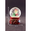 Yılbaşı  Noel Baba ve Çam Ağacı Mini Boy Kar Küresi 6,5 cm
