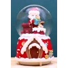 Yılbaşı 2025 Noel Baba Hediyeleri 13 cm Orta Boy Işıklı Müzikli Kar Küresi 59B