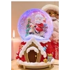 Yılbaşı 2025 Noel Baba Temalı 13 cm Orta Boy Işıklı Müzikli Kar Küresi 59A