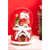 Yılbaşı 2025 Noel Baba Temalı 13 cm Orta Boy Işıklı Müzikli Kar Küresi 59A