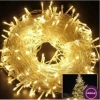 Yılbaşı Aydınlatması 100 LED Perde Hortum Sıcak Beyaz Işık