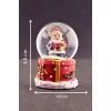 Yılbaşı Hediyeleri Temalı  Noel Baba Mini Boy Işıklı Kar Küresi 6,5 cm 1