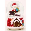 Yılbaşı  Noel Baba Hediyeleri 13 cm Orta Boy Işıklı Müzikli Kar Küresi 59B