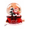 Yılbaşı  Noel Baba ve Çam Ağacı 13 cm Orta Boy Işıklı Müzikli Kar Küresi 20B