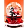 Yılbaşı  Noel Baba ve Çam Ağacı 13 cm Orta Boy Işıklı Müzikli Kar Küresi 20B