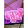 Yılbaşı Noel Temalı 3 lü Set Led Gerçek Mum Kumandalı 9 Renk Yanabilme ve Animasyonlu Büyük Boy