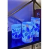 Yılbaşı Noel Temalı 3 lü Set Led Gerçek Mum Kumandalı 9 Renk Yanabilme ve Animasyonlu Büyük Boy