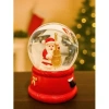 Yılbaşı Temalı LED Işıklı Çello Çalan Noel Baba Kar Küresi 9 cm Orta Boy Yeni Yıl Süsü - 48