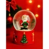 Yılbaşı Temalı LED Işıklı Kar Küresi – Noel Baba Figürlü 9 cm Orta Boy Yeni Yıl Süsü - 46