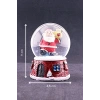 Yılbaşı Yeni Yıl Noel Baba Temalı Orta Boy Işıklı Kar Küresi 9 cm A