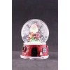 Yılbaşı Yeni Yıl Noel Baba Temalı Orta Boy Işıklı Kar Küresi 9 cm A