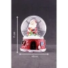 Yılbaşı Yeni Yıl Noel Baba Temalı Orta Boy Işıklı Kar Küresi 9 cm A