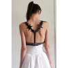 Yıldız Detaylı Şık Deri Kemer Harness - Brf634