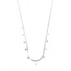 Yıldız Ezme Zincir Kolye - 45cm - Gümüş