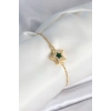Yıldız Model Asansörlü Gold Renk Kadın Bileklik - TJ-BB8013