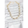 Yıldız Model Pirinç Gold Renk Kadın Kolye - TJ-BKO10823