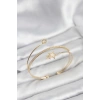 Yıldızlı Model Pirinç Gold Renk Kadın Bileklik - TJ-BB8261
