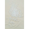 Yuvarlak Boncuk İçten Boncuklu Bileklik Çanta Boncuğu 8 mm 50 gr Beyaz - BNC470