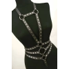 Zımba Detaylı Şık Deri Harness Korse - Brf546