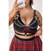 Zincir Detaylı Deri Göğüs Harness - Brf808
