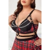 Zincir Detaylı Deri Göğüs Harness - Brf808