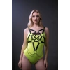 Zincir Detaylı Şık Deri Göğüs Harness, Büstiyer Harness, Deri Göğüs Harness- Brf1399